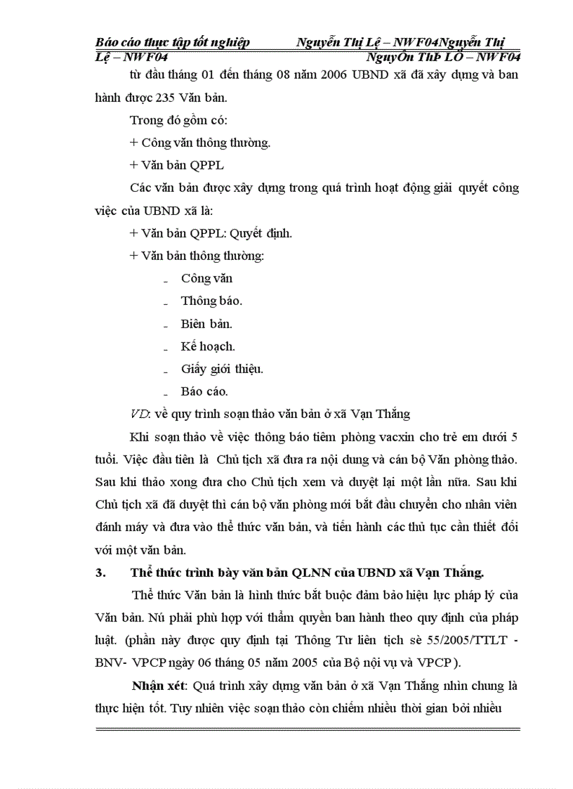 image for page Công tác văn thư ở UBND xã Vạn Thắng