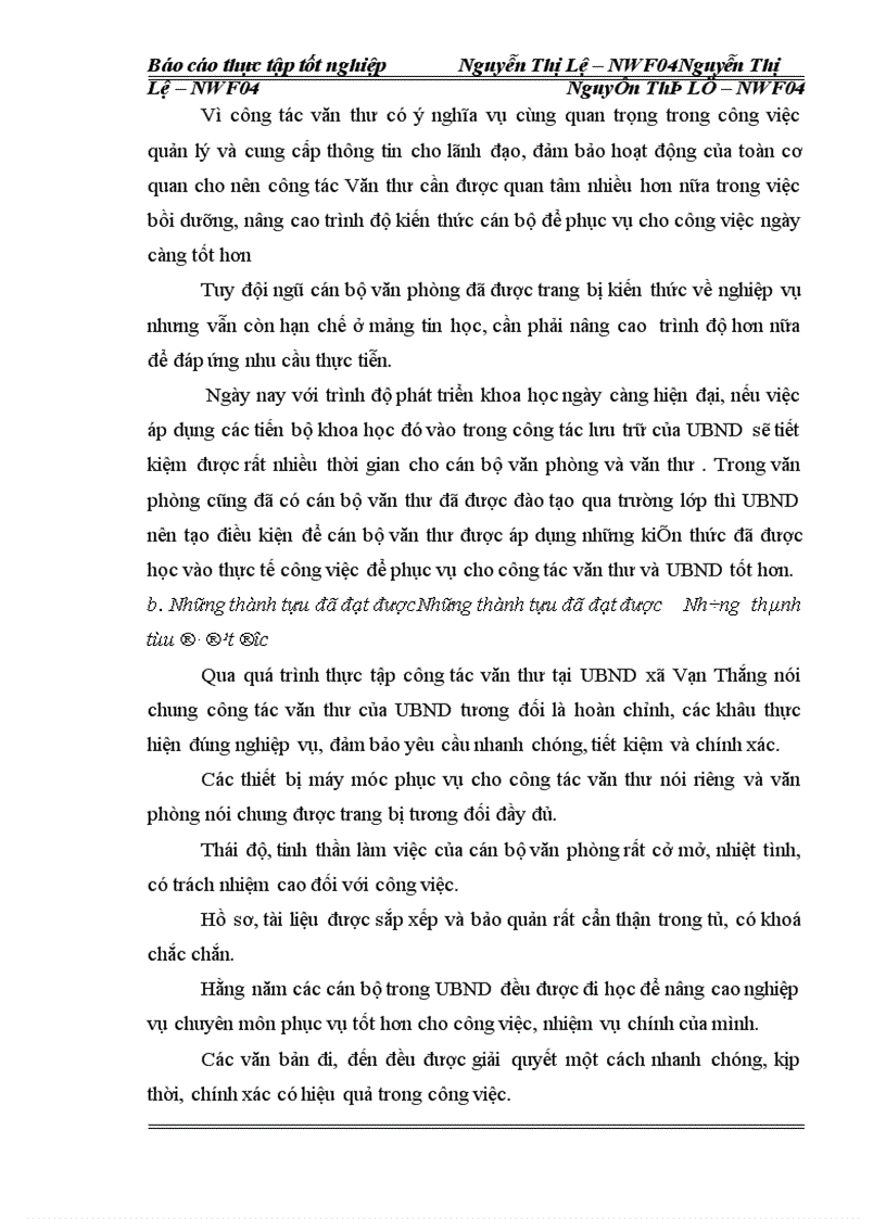 image for page Công tác văn thư ở UBND xã Vạn Thắng