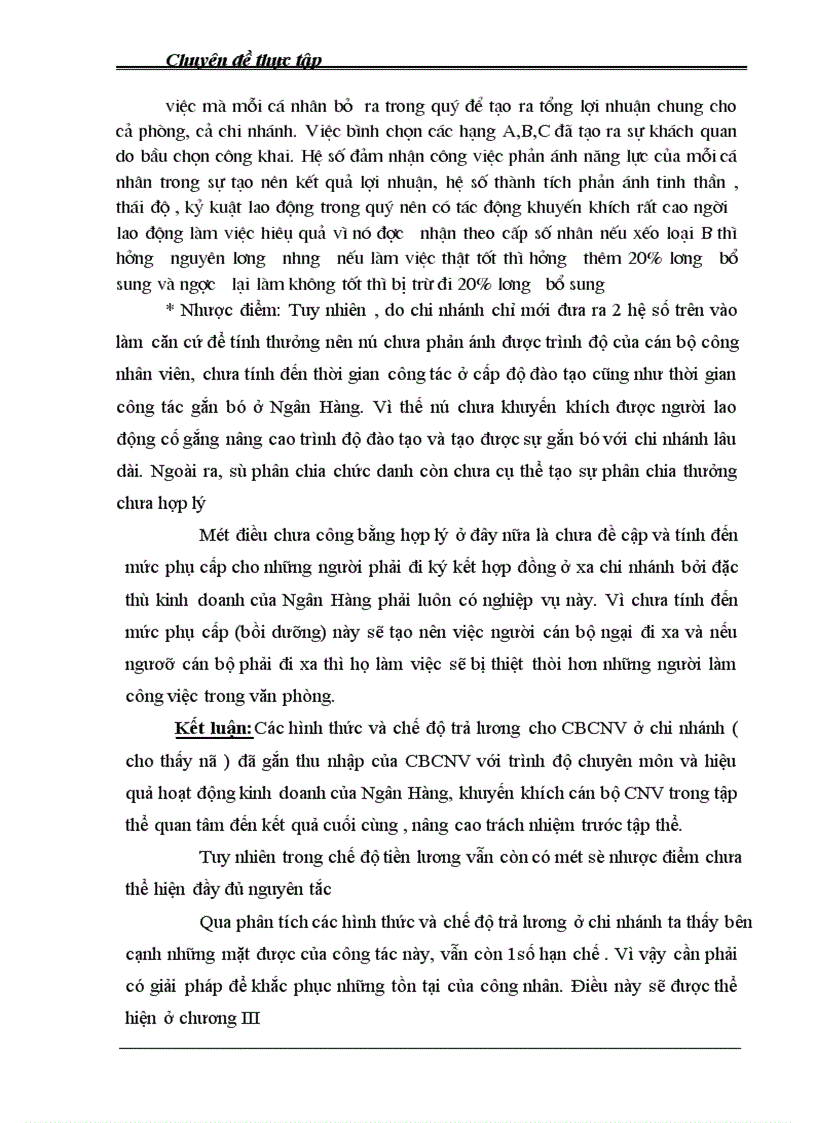 image for page Một số suy nghĩ nhằm nâng cao từng bước hình thức trả lương ở NHNN & PTNThôn Láng Hạ
