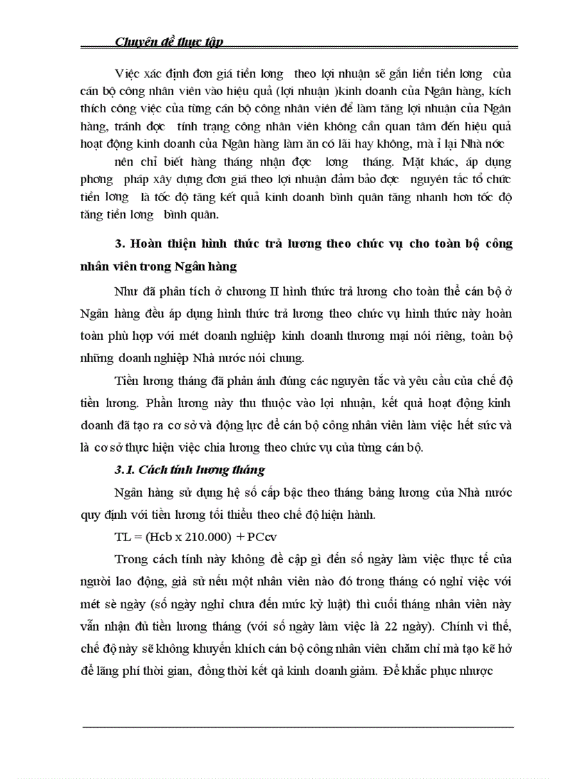 image for page Một số suy nghĩ nhằm nâng cao từng bước hình thức trả lương ở NHNN & PTNThôn Láng Hạ