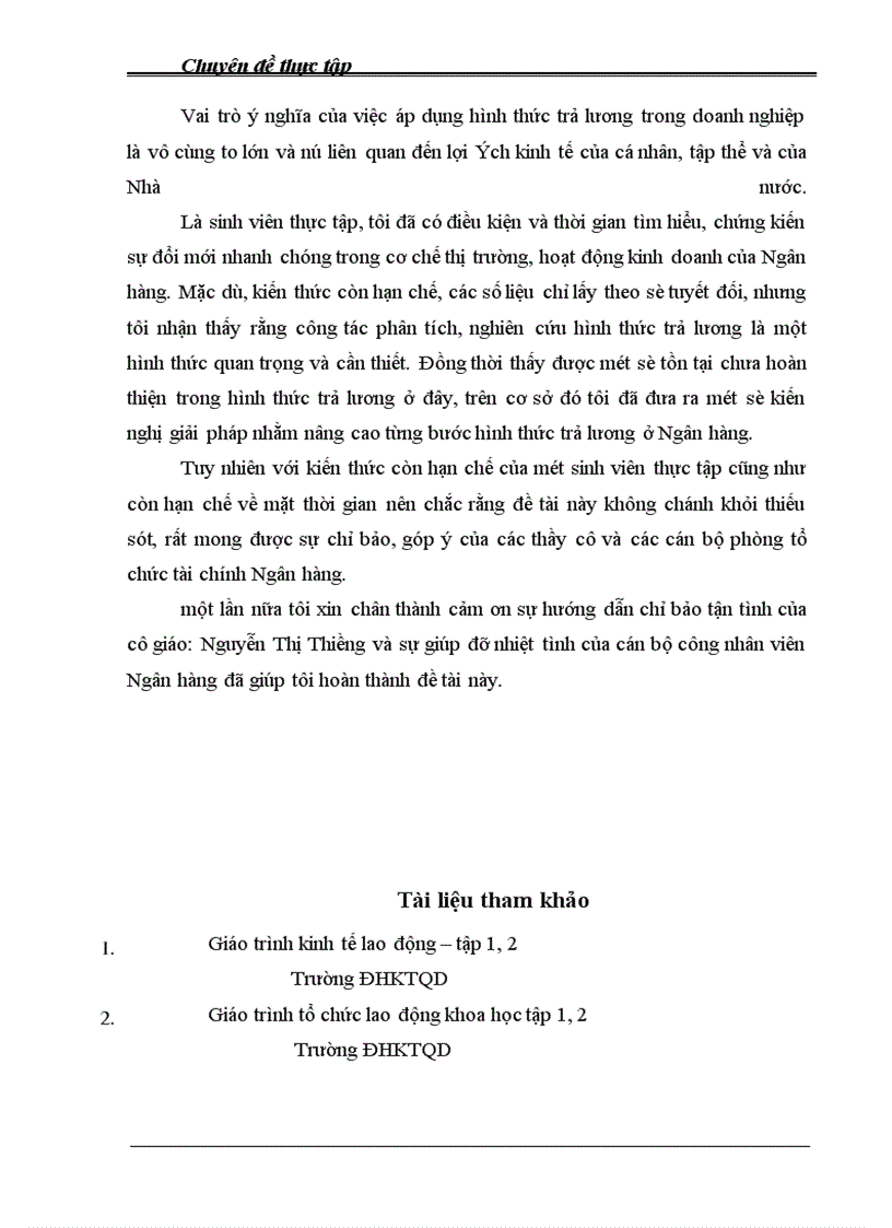 image for page Một số suy nghĩ nhằm nâng cao từng bước hình thức trả lương ở NHNN & PTNThôn Láng Hạ