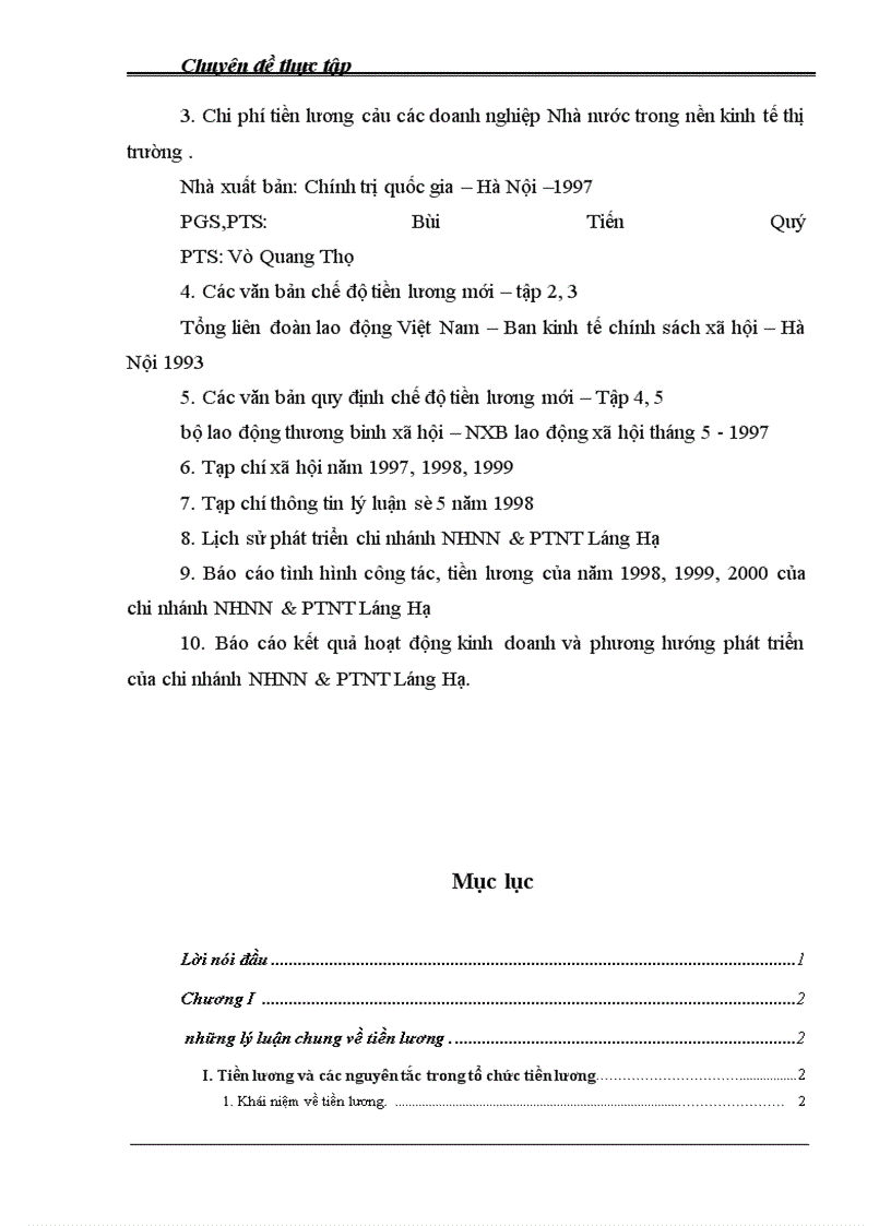 image for page Một số suy nghĩ nhằm nâng cao từng bước hình thức trả lương ở NHNN & PTNThôn Láng Hạ