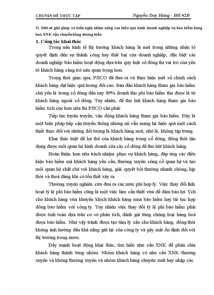 image for page Triển khai nghiệp vụ bảo hiểm hàng hoá XNK vận chuyển bằng đường biển tại công ty cổ phần bảo hiểm Petrolimex