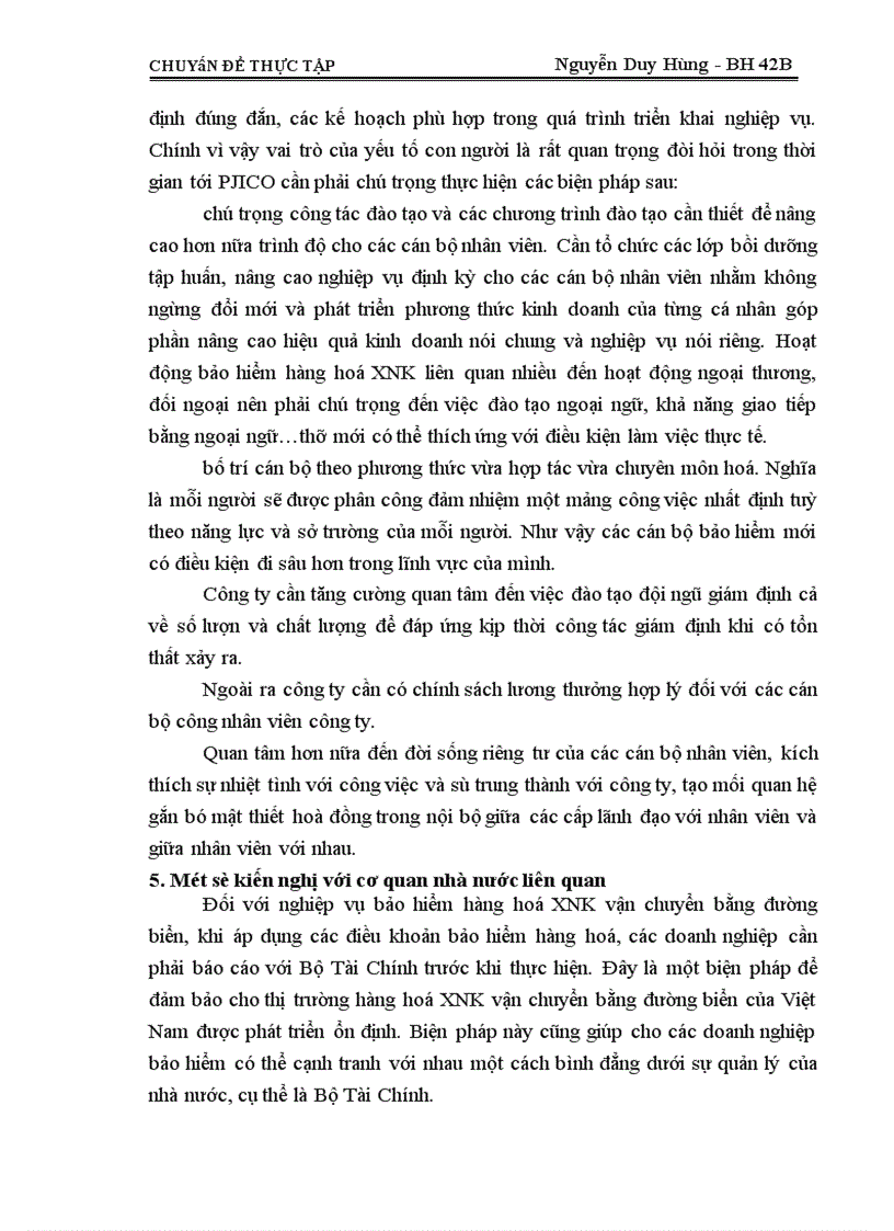 image for page Triển khai nghiệp vụ bảo hiểm hàng hoá XNK vận chuyển bằng đường biển tại công ty cổ phần bảo hiểm Petrolimex