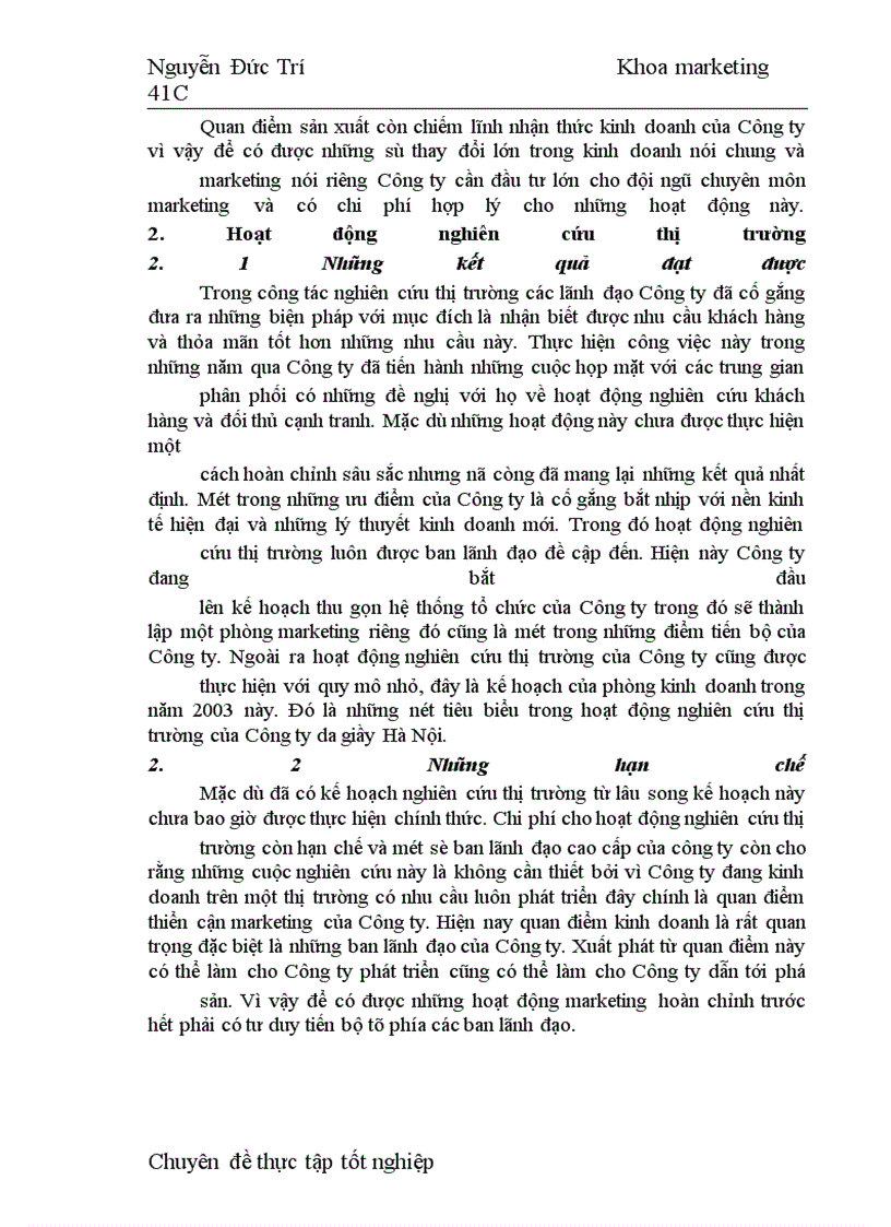 image for page Các giải pháp hoàn thiện công tác nghiên cứu thị trường nhằm thoả mãn tốt hơn nhu cầu khách hàng nội địa tại Công ty da Giầy Hà Nội