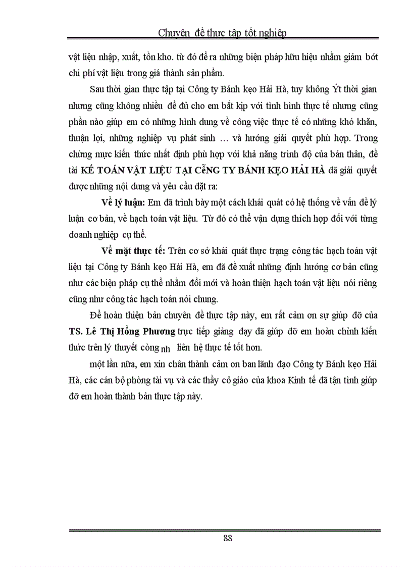 image for page Tổ chức công tác kế toán vật liệu tại Công ty Bánh kẹo Hải Hà