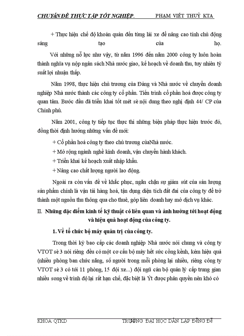 image for page Tình hình sản xuất kinh doanh và hiệu quả hoạt động của công ty vận tải ô tô số 3