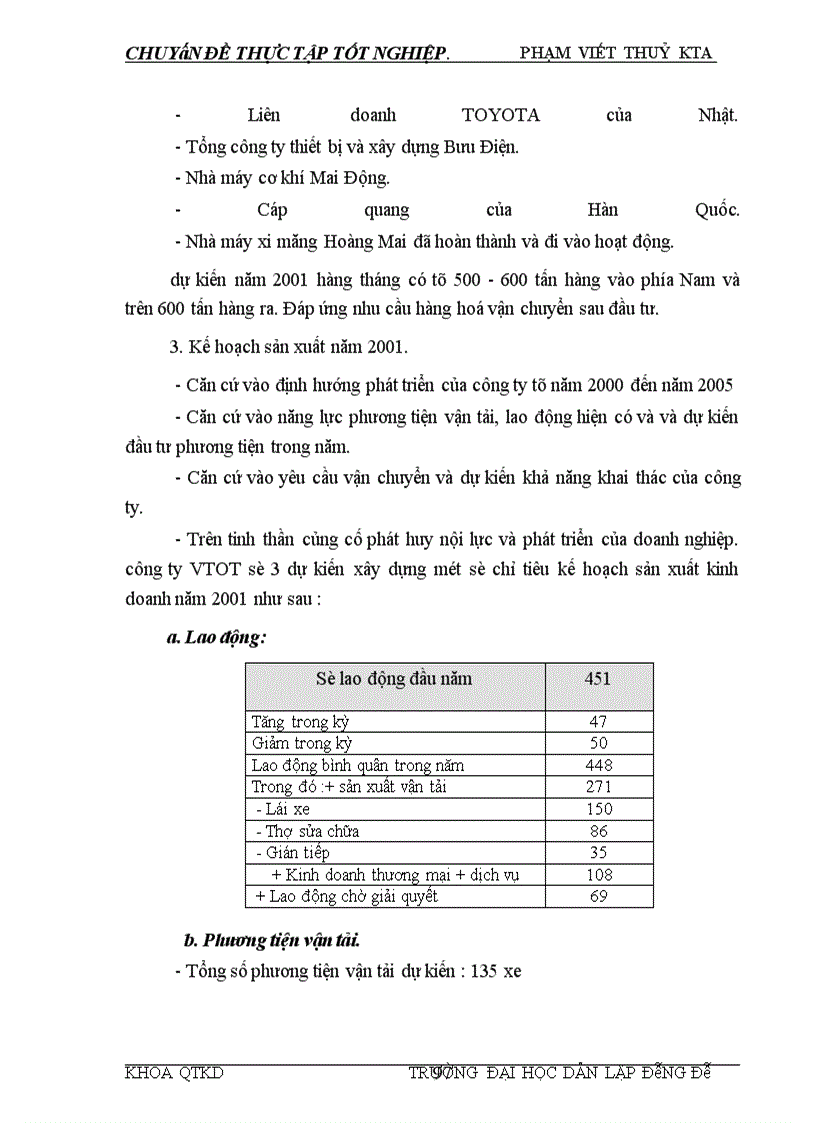 image for page Tình hình sản xuất kinh doanh và hiệu quả hoạt động của công ty vận tải ô tô số 3
