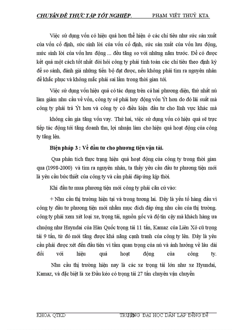 image for page Tình hình sản xuất kinh doanh và hiệu quả hoạt động của công ty vận tải ô tô số 3