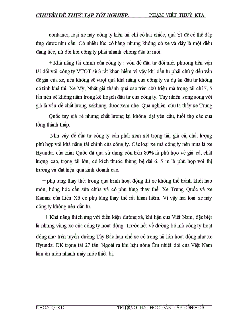image for page Tình hình sản xuất kinh doanh và hiệu quả hoạt động của công ty vận tải ô tô số 3