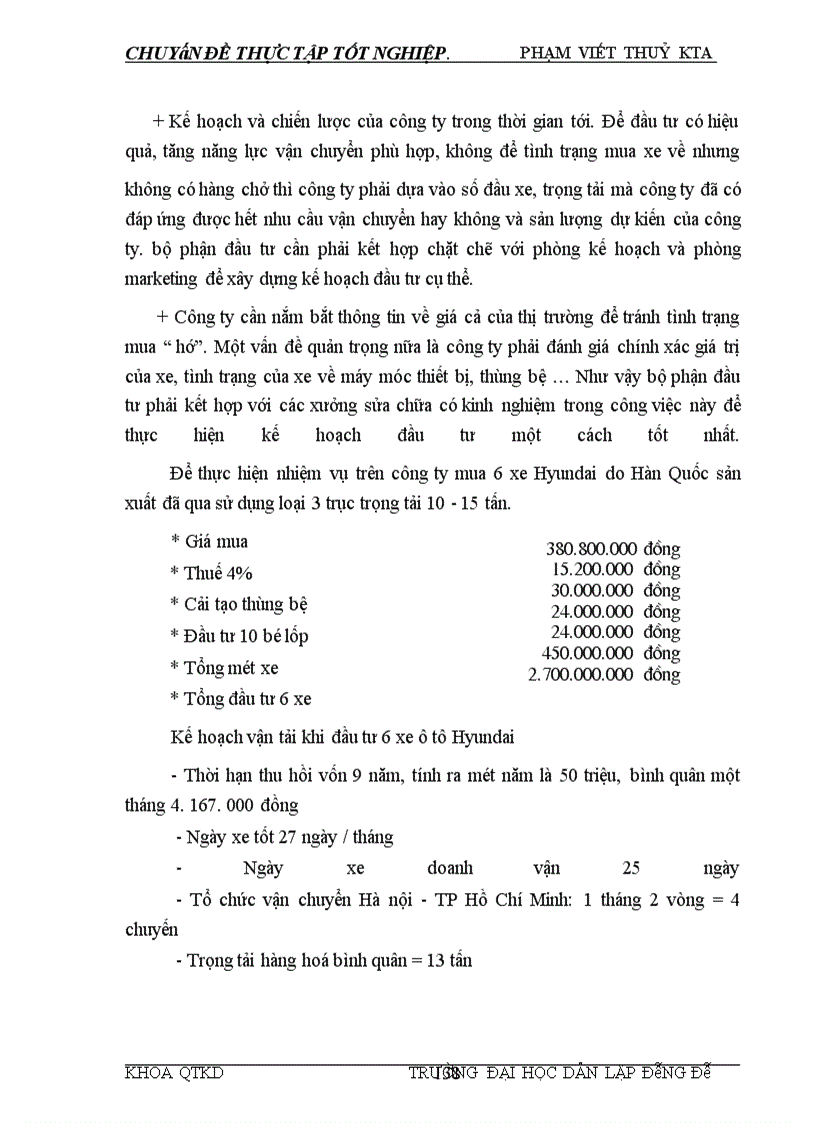 image for page Tình hình sản xuất kinh doanh và hiệu quả hoạt động của công ty vận tải ô tô số 3