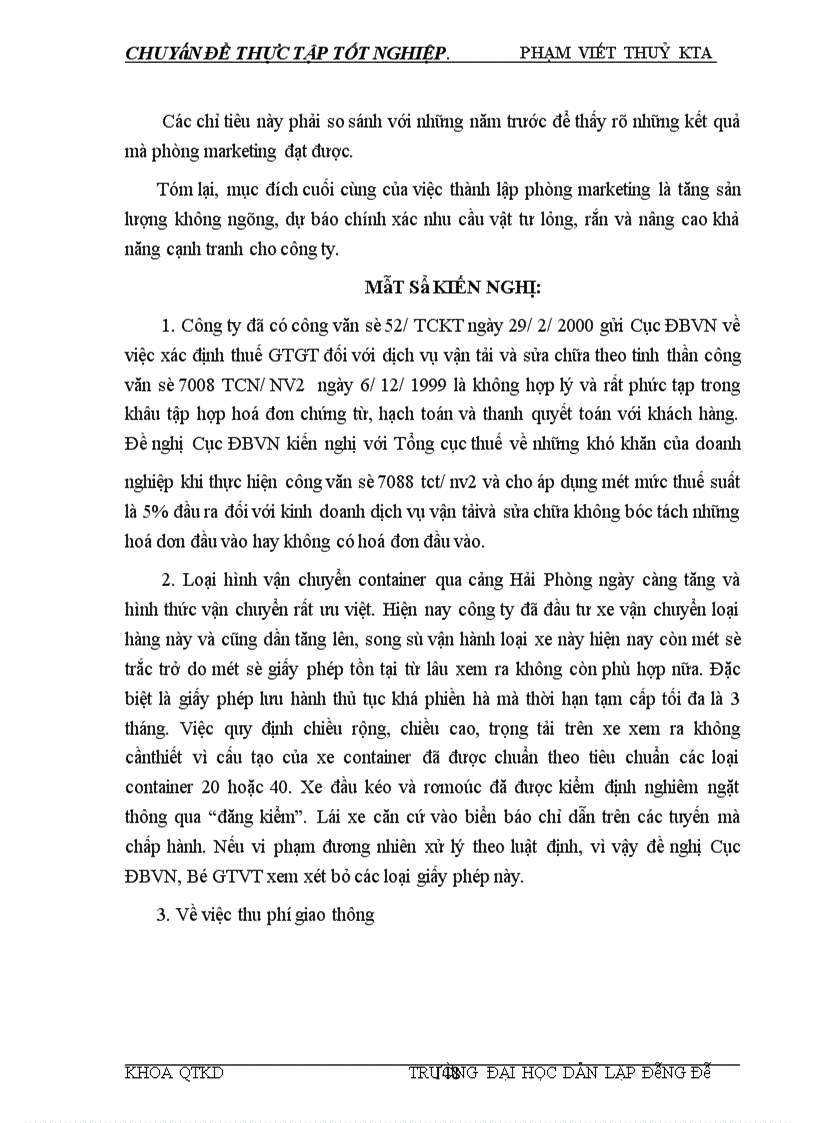 image for page Tình hình sản xuất kinh doanh và hiệu quả hoạt động của công ty vận tải ô tô số 3