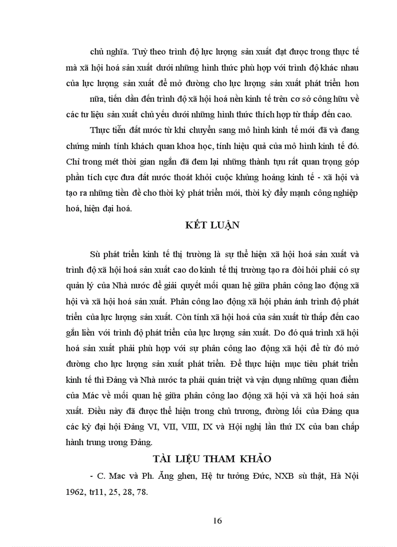 image for page Tìm hiểu mối quan hệ giữa phân công lao động xã hội và xã hội hoá sản xuất qua một số tác phẩm thời kỳ đầu của Mac