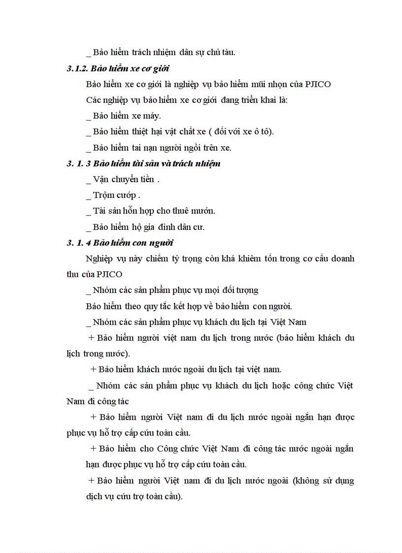 image for page Báo cao tổng hợp tại công ty cổ phần Bảo Hiểm Pertrolimex (PJICO)
