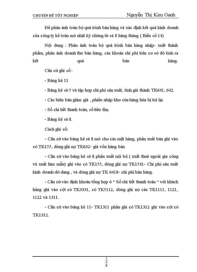 image for page Kế toán thành phẩm , bán hàng và xác định kết quả bán hàng