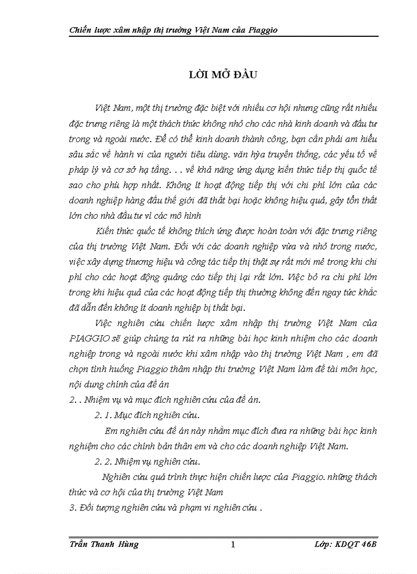 image for page Chiến lược xâm nhập thị trường Việt Nam của Piaggio