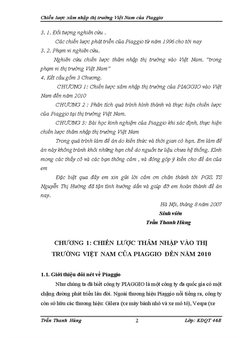 image for page Chiến lược xâm nhập thị trường Việt Nam của Piaggio