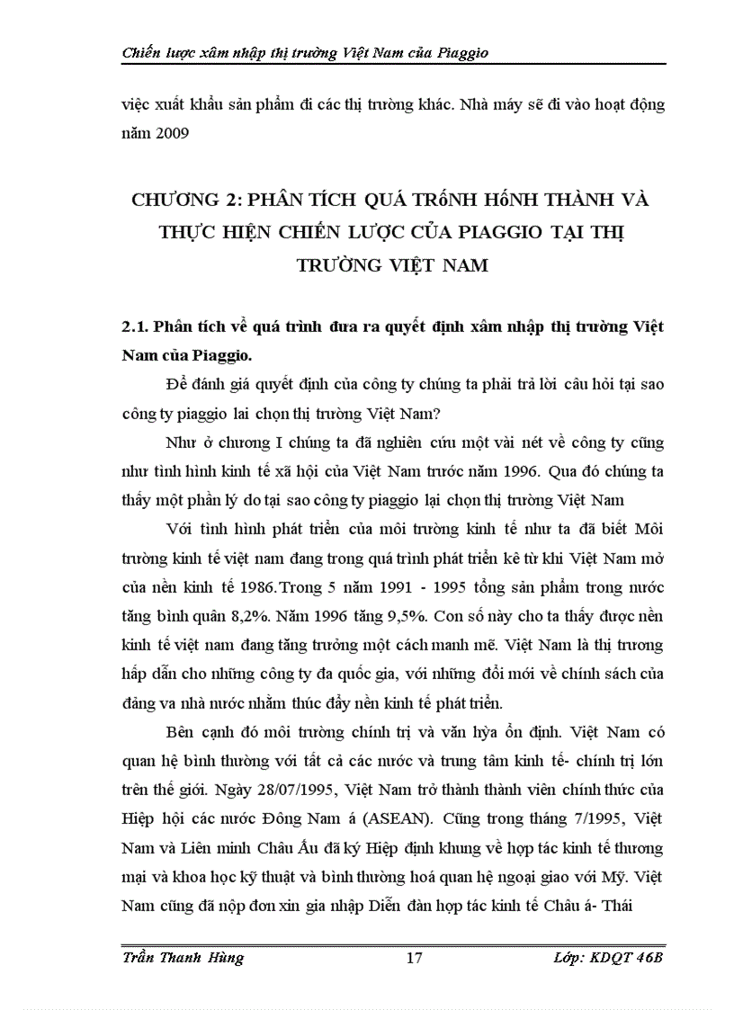 image for page Chiến lược xâm nhập thị trường Việt Nam của Piaggio