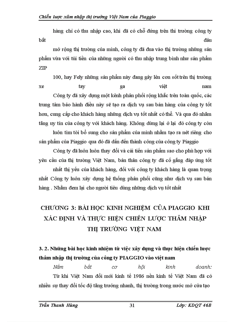 image for page Chiến lược xâm nhập thị trường Việt Nam của Piaggio