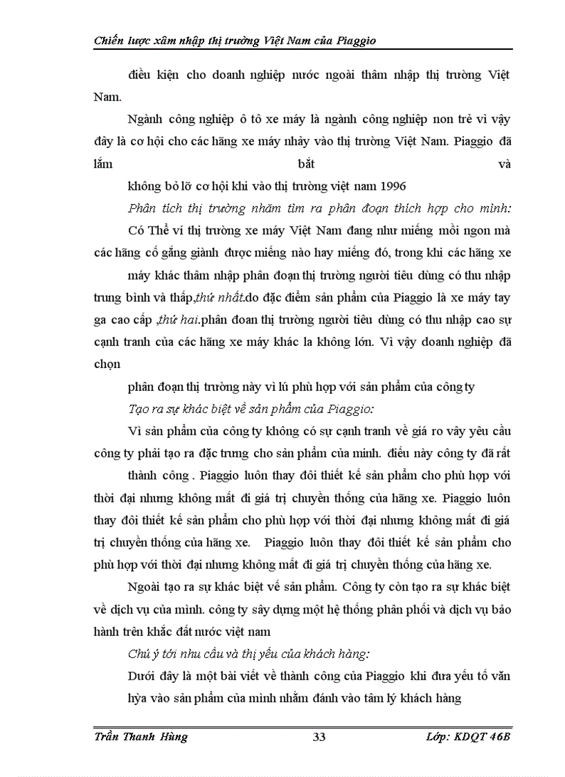 image for page Chiến lược xâm nhập thị trường Việt Nam của Piaggio