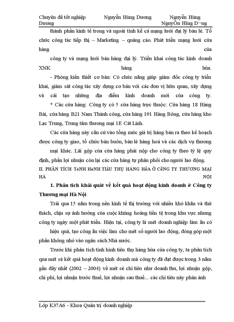 image for page Đẩy mạnh tiêu thụ hàng hoá tại Công ty Thương mại Hà Nội