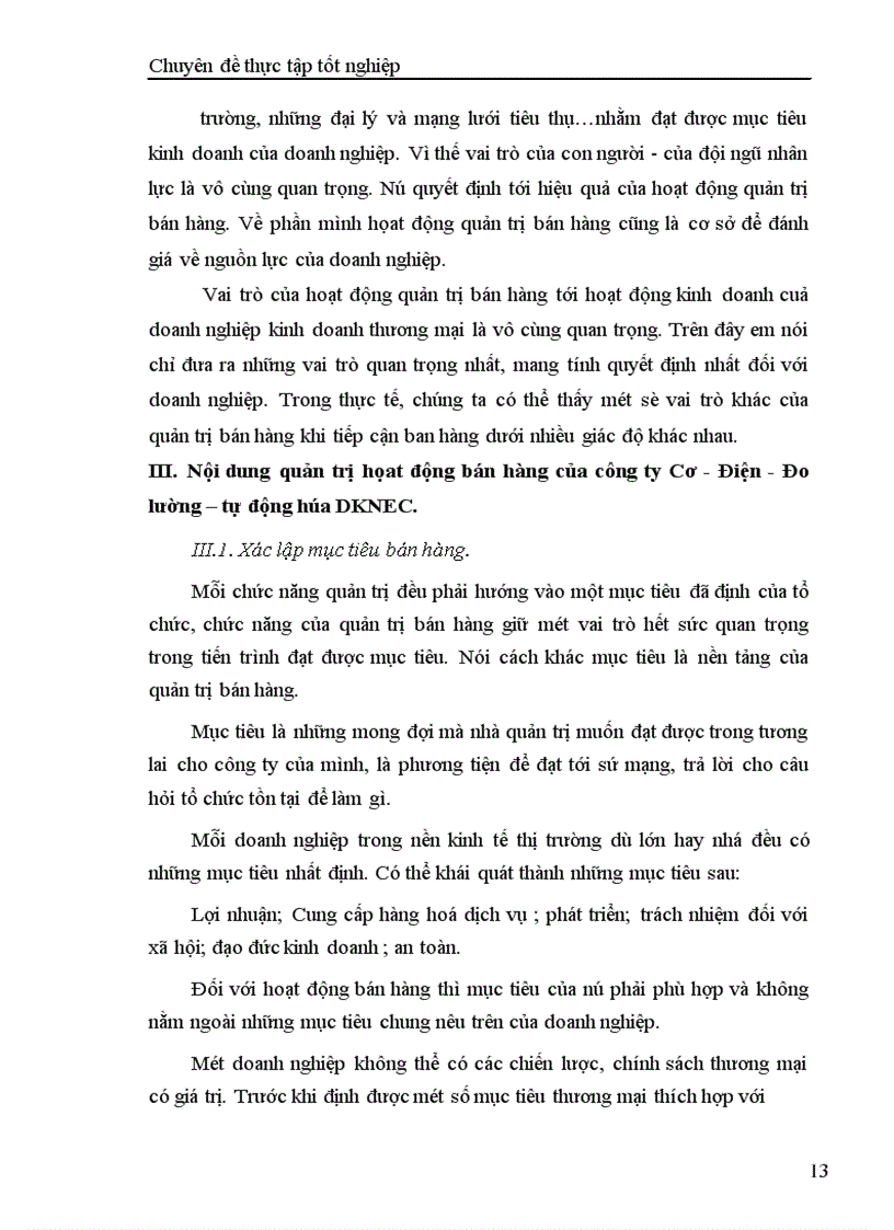 image for page Tăng cường quản trị hoạt động bán hàng của công ty Cơ - Điện - Đo lường – Tự động hóa DKNEC