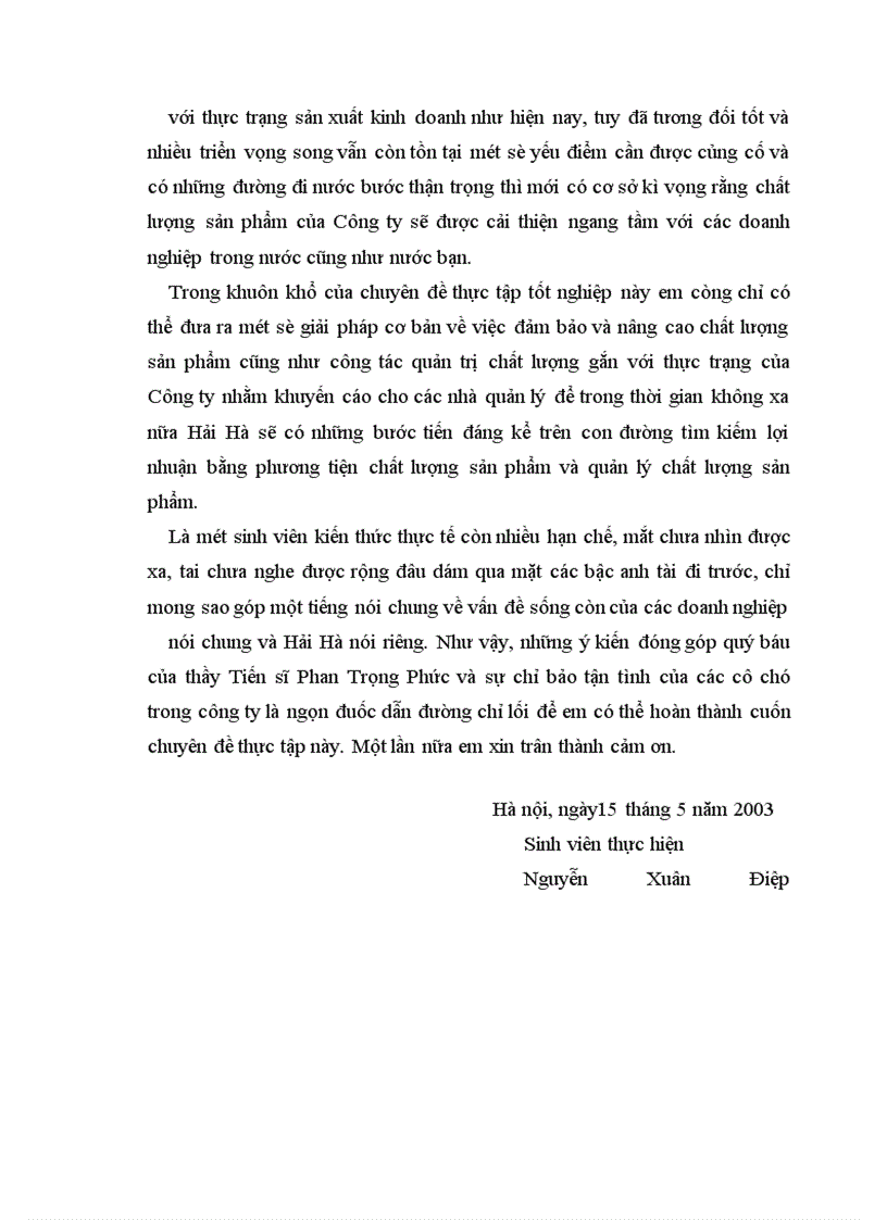 image for page Phương hướng và giải pháp góp phần nâng cao chất lượng và công tác quản lý chất lượng ở Công ty bánh kẹo Hải Hà