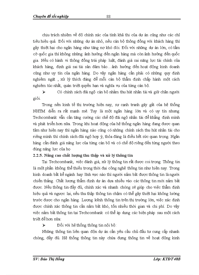 image for page Hoàn thiện công tác thẩm định tài chính dự án đầu tư vay vốn tại Hội sở ngân hàng TMCP Kỹ Thương Việt Nam – Techcombank
