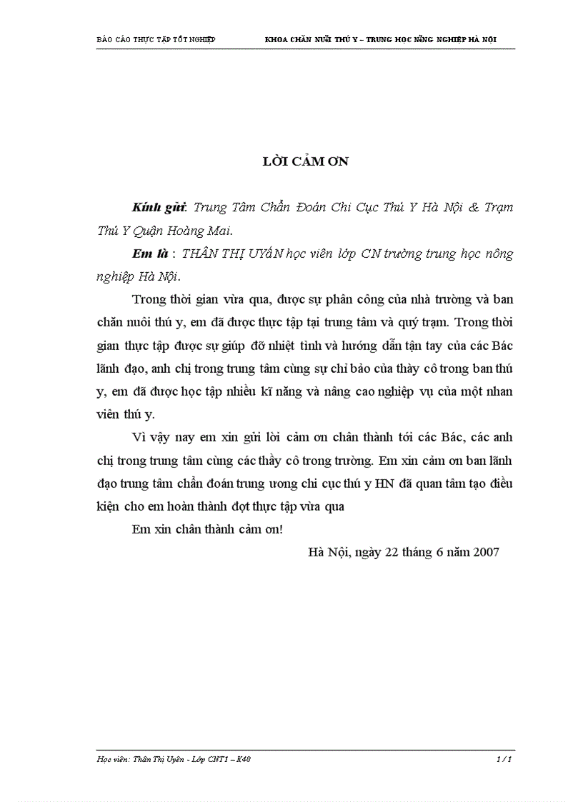 image for page Thực tập tốt nghiệp khoa chăn nuôi thú y – trung học nông nghiệp Hà Nội