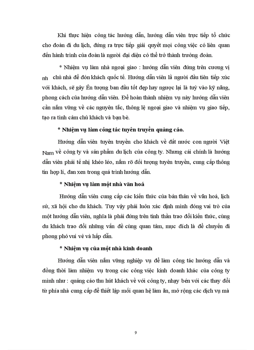 image for page Hoạt động hướng dẫn du lịch trong kinh doanh lữ hành