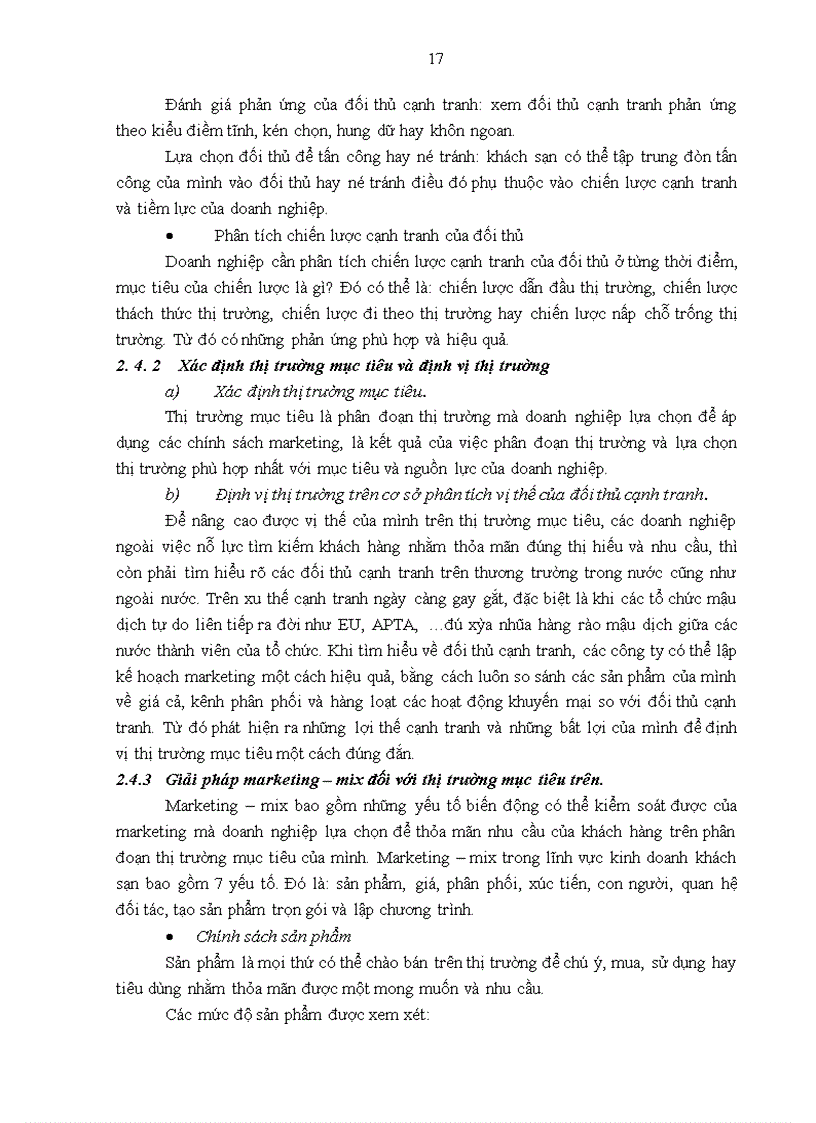 image for page Giải pháp nâng cao sức cạnh tranh marketing của khách sạn Hà Nội