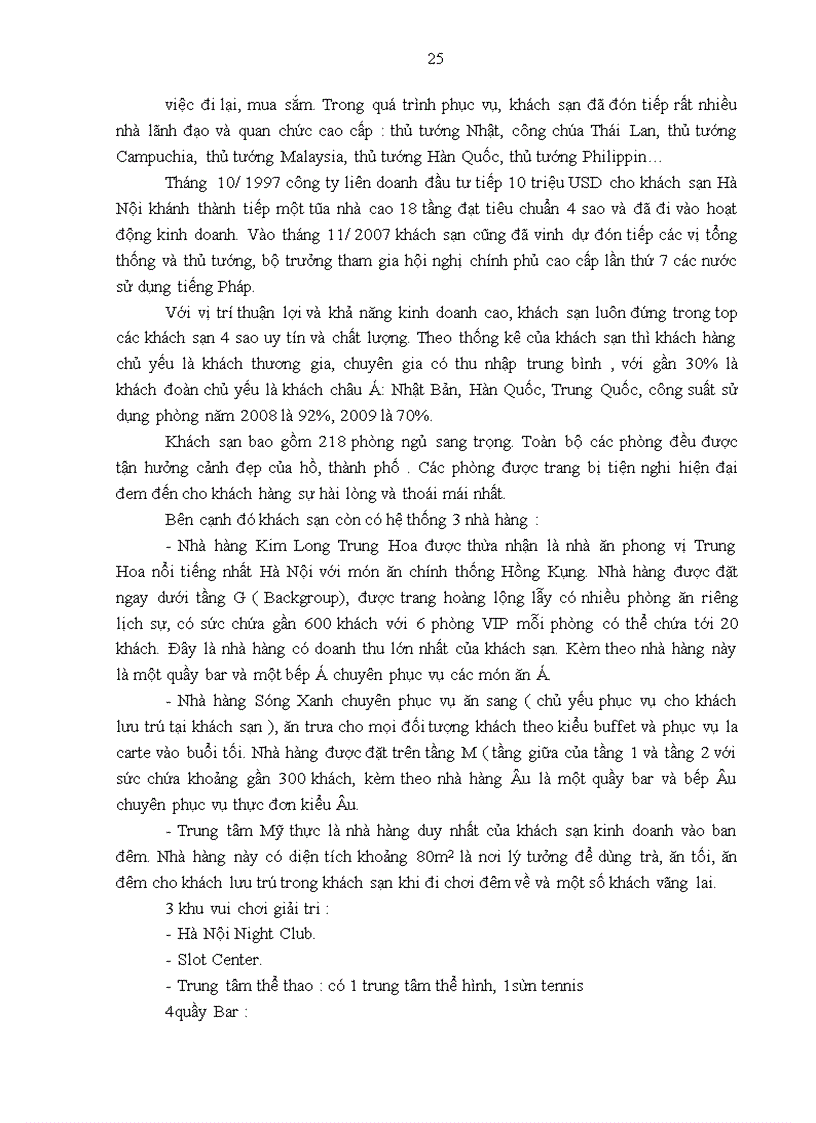 image for page Giải pháp nâng cao sức cạnh tranh marketing của khách sạn Hà Nội