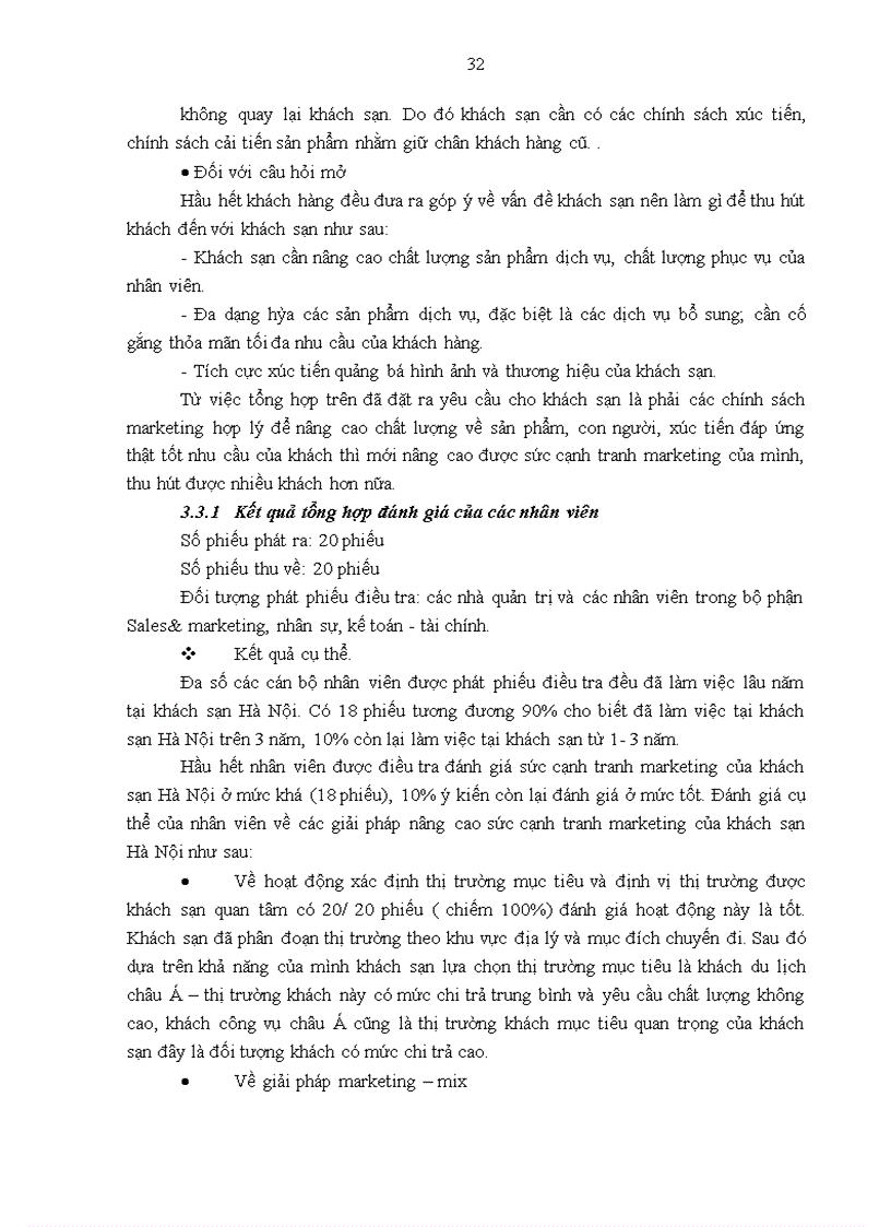 image for page Giải pháp nâng cao sức cạnh tranh marketing của khách sạn Hà Nội