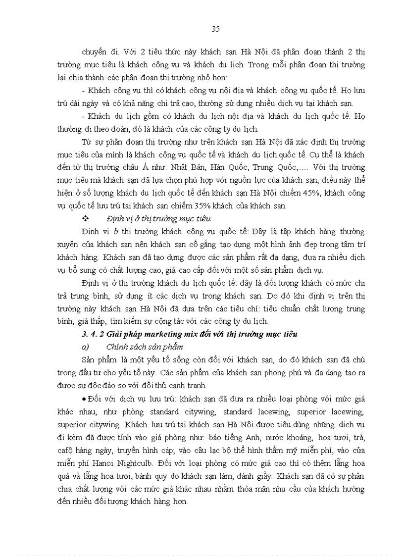 image for page Giải pháp nâng cao sức cạnh tranh marketing của khách sạn Hà Nội