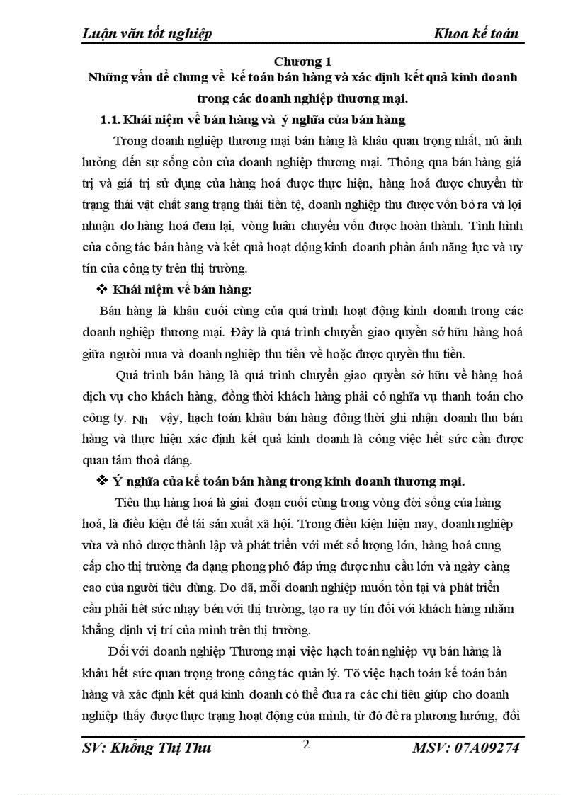 image for page Kế toán bán hàng và xác định kết quả kinh doanh tại Công ty cổ phần Công Nghiệp Tri Thức