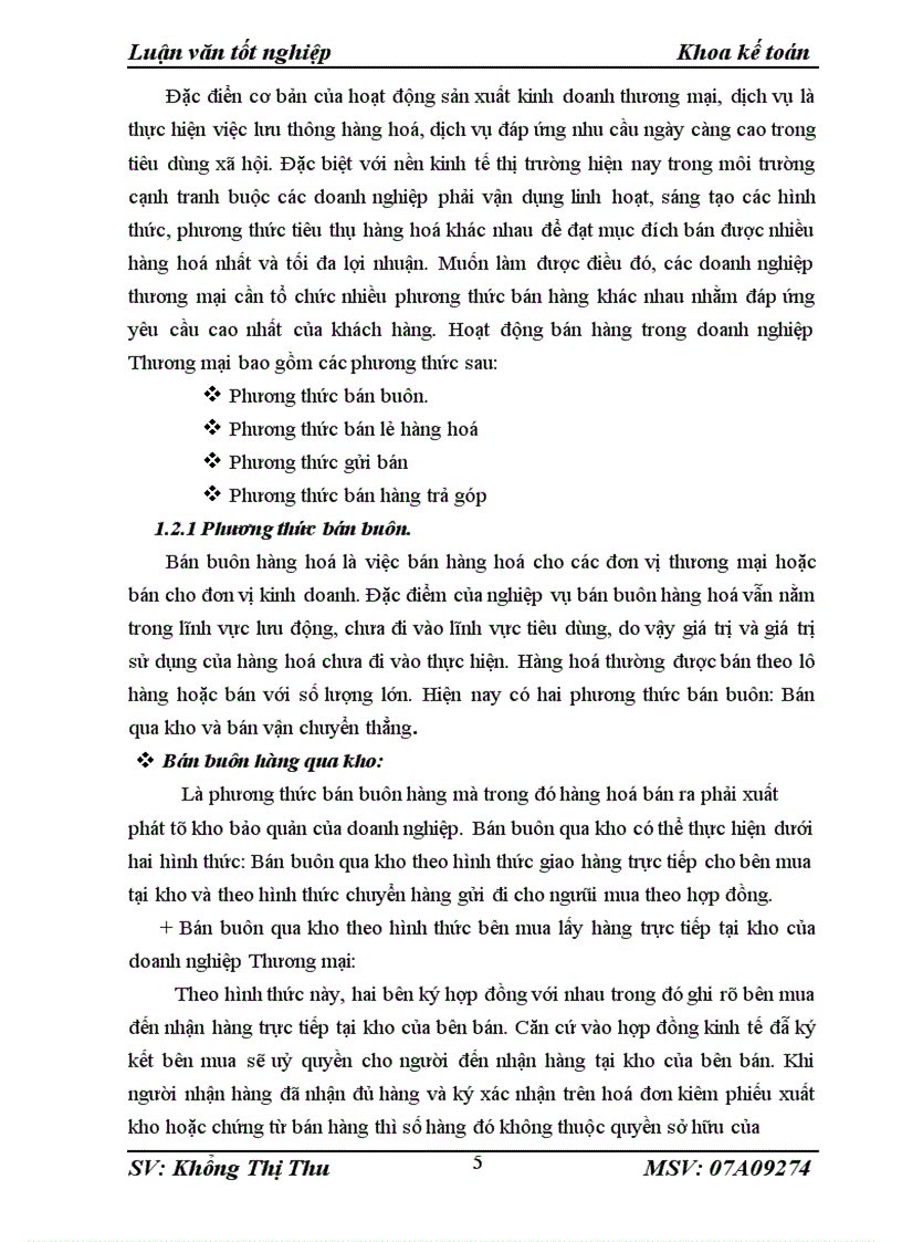 image for page Kế toán bán hàng và xác định kết quả kinh doanh tại Công ty cổ phần Công Nghiệp Tri Thức