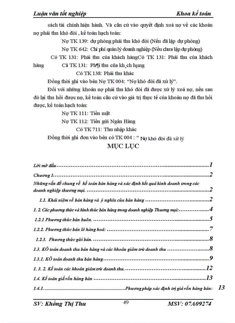 image for page Kế toán bán hàng và xác định kết quả kinh doanh tại Công ty cổ phần Công Nghiệp Tri Thức