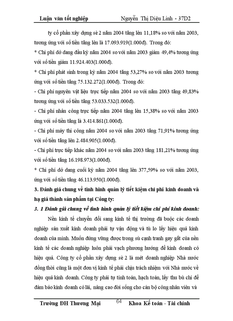 image for page Một số biện pháp tiết kiệm chi phí và hạ giá thành sản phẩm xây lắp tại Công ty cổ phần xây dựng số 2- Vinaconex 2