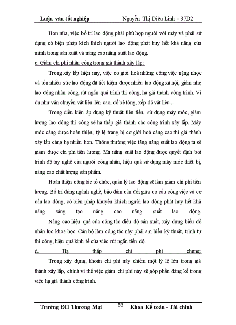 image for page Một số biện pháp tiết kiệm chi phí và hạ giá thành sản phẩm xây lắp tại Công ty cổ phần xây dựng số 2- Vinaconex 2