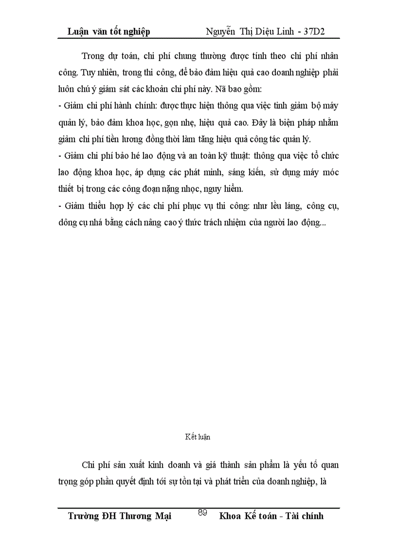 image for page Một số biện pháp tiết kiệm chi phí và hạ giá thành sản phẩm xây lắp tại Công ty cổ phần xây dựng số 2- Vinaconex 2