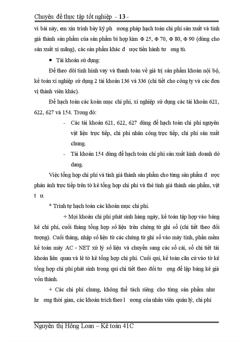 image for page Hoàn thiện hạch toán chi phí sản xuất và tính giá thành sản phẩm nhằm nâng cao hiệu quả sản xuất kinh doanh tại xí nghiệp Đúc và kinh doanh vật tư thiết bị (thuộc công ty Cơ khí và Xây lắp số 7)