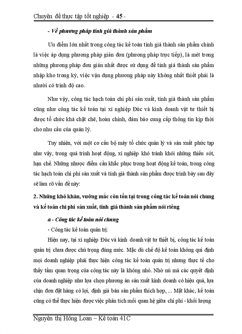 image for page Hoàn thiện hạch toán chi phí sản xuất và tính giá thành sản phẩm nhằm nâng cao hiệu quả sản xuất kinh doanh tại xí nghiệp Đúc và kinh doanh vật tư thiết bị (thuộc công ty Cơ khí và Xây lắp số 7)