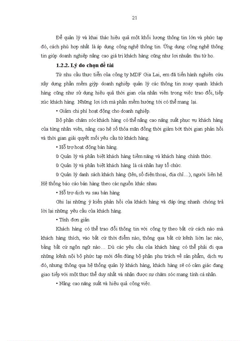 image for page Xây dựng phần mềm quản lý quan hệ khách hàng tại công ty MDF Gia Lai chi nhánh Hà Nội