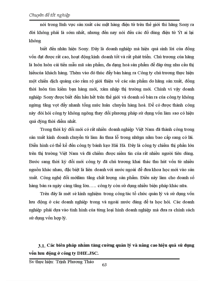 image for page Vốn lưu động và các biện pháp nâng cao hiệu quả sử dụng vốn lưu động ở công ty cổ phần công nghiệp điện Đức Hoàng