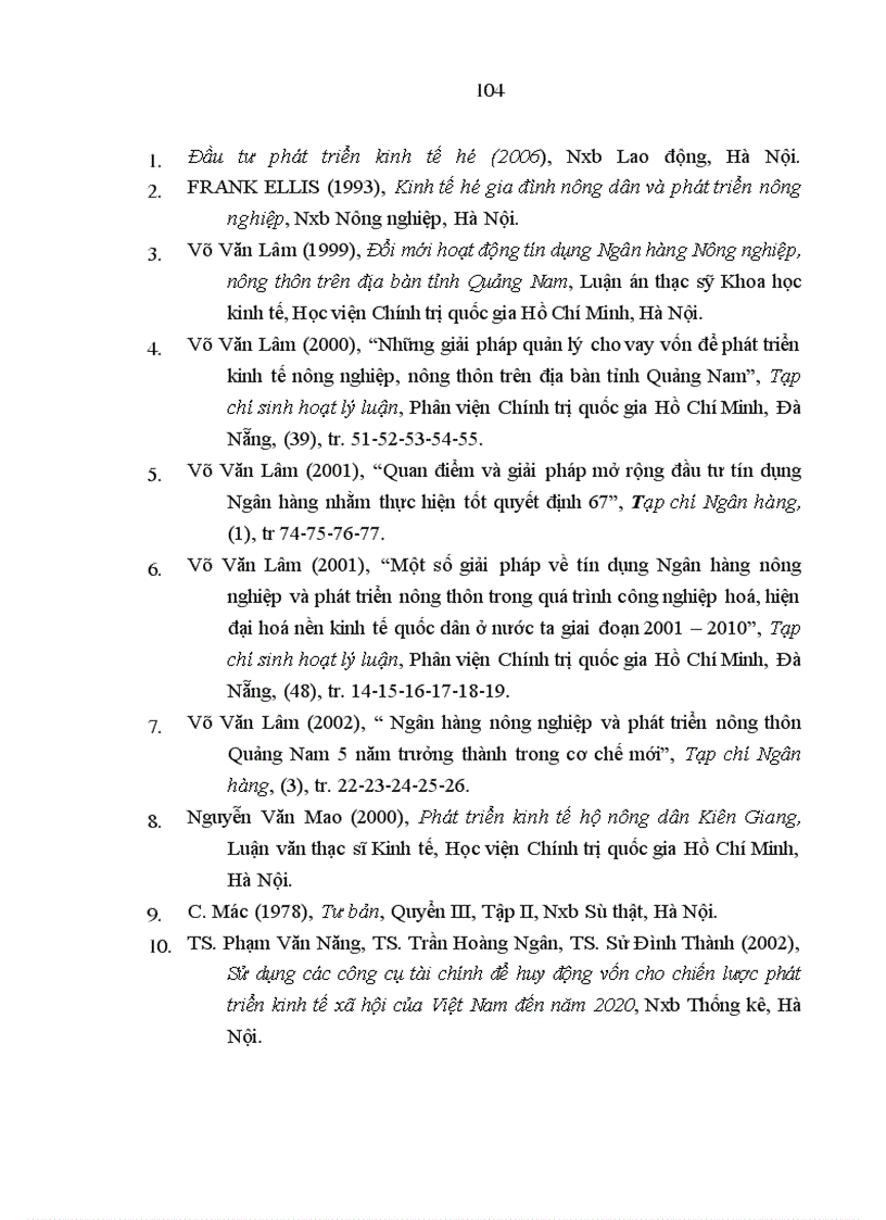 image for page Tín dụng của Ngân hàng Nông nghiệp và Phát triển Nông thôn đối với nông hộ ở tỉnh Quảng Nam