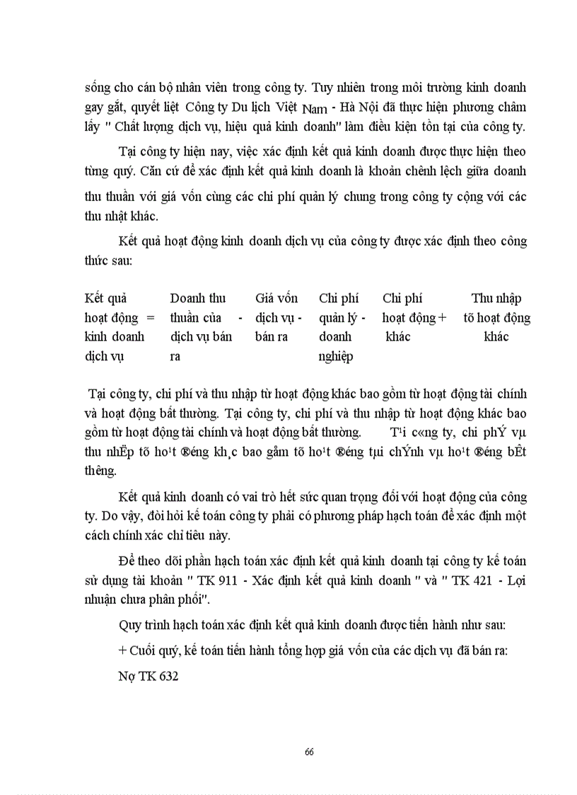 image for page Hoàn thiện hạch toán chi phí, doanh thu và xác định kết quả hoạt động dịch vụ tại Công ty Du lịch Việt Nam -Hà Nội