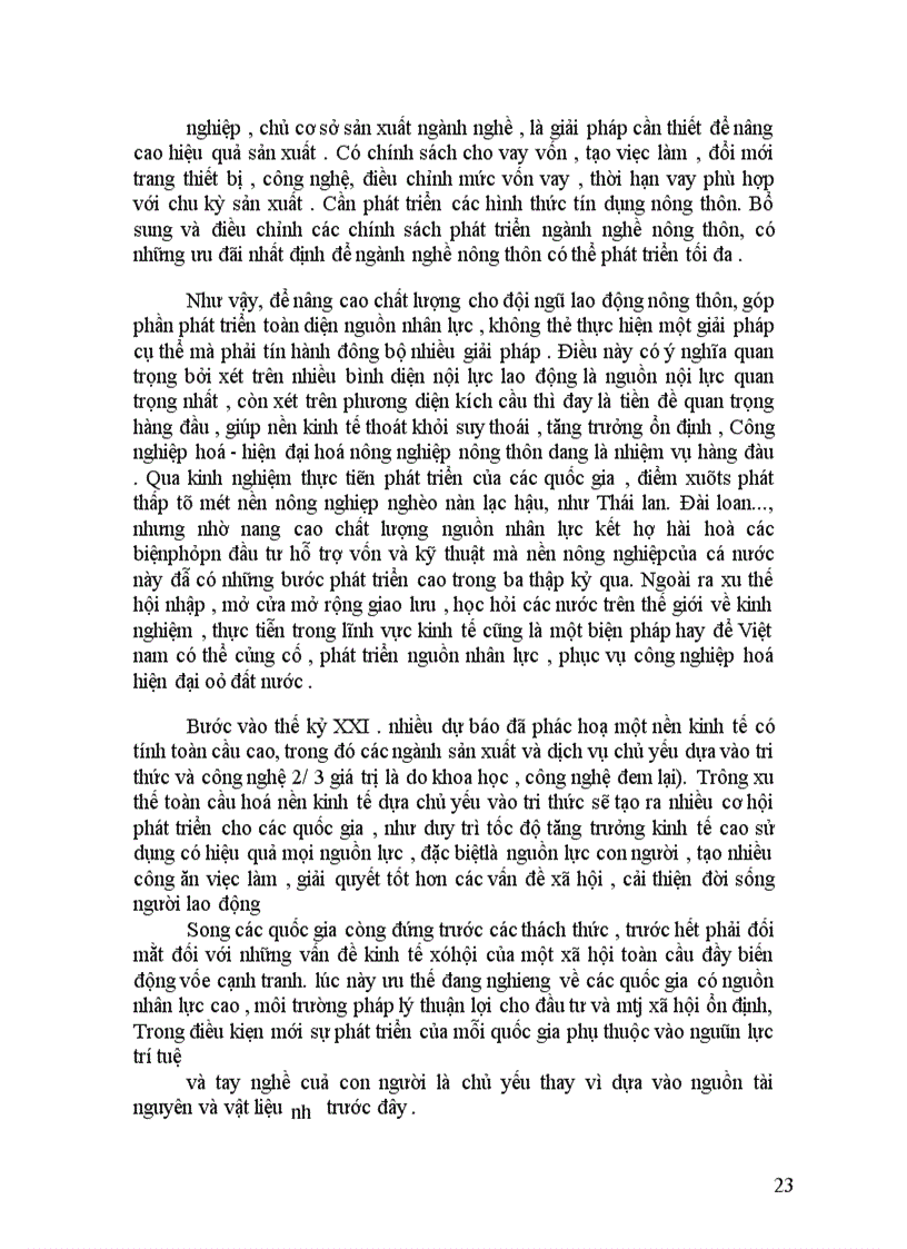 image for page Thực trạng và một số giải pháp phát triển nguồn nhân lực nông thôn phục vụ công nghiệp hoá -hiện đại hoá đất nước