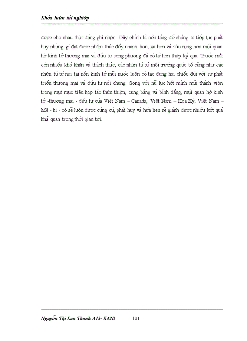 image for page Quan hệ thương mại và đầu tư của Việt Nam với các quốc gia thuộc thị trường Bắc Mỹ