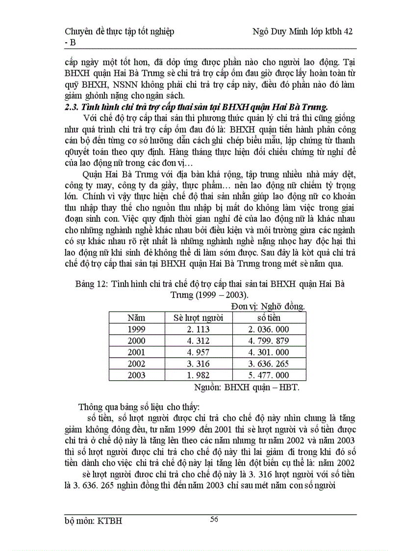 image for page Tình hình thu chi quỹ BHXH tại BHXH quận Hai Bà Trưng