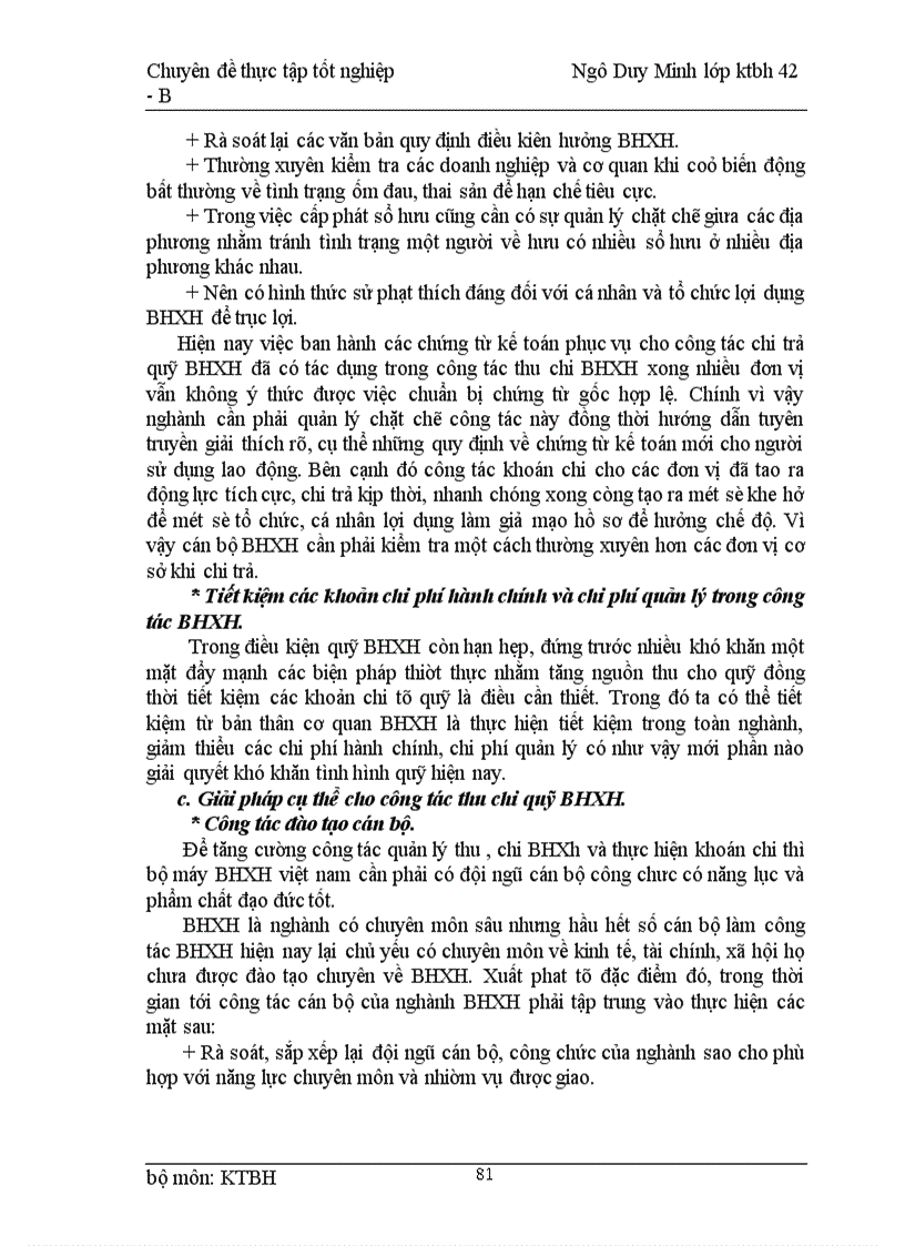 image for page Tình hình thu chi quỹ BHXH tại BHXH quận Hai Bà Trưng